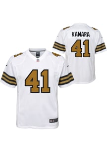 Alvin Kamara New Orleans Saints Youth White Nike Alt 2 Replica Football Jersey