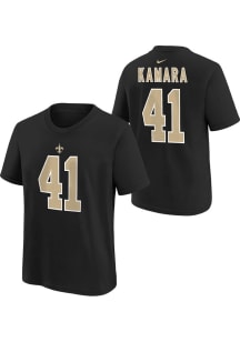 Alvin Kamara New Orleans Saints Youth Black Nike Fuse NN Player Tee