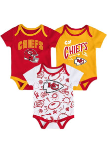 Kansas City Chiefs Baby Red All Day Play One Piece