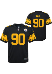 TJ Watt Pittsburgh Steelers Youth Black Nike Alt 2 Replica Football Jersey