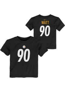 TJ Watt Pittsburgh Steelers Toddler Black Nike Fuse NN Short Sleeve Player T Shirt