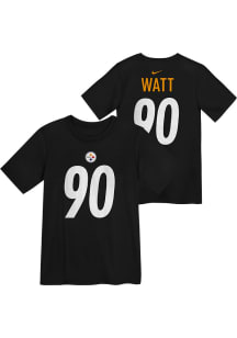 TJ Watt  Pittsburgh Steelers Boys Black Nike Fuse NN Short Sleeve T-Shirt