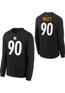 TJ Watt Pittsburgh Steelers Youth Black Nike Fuse NN Player Tee