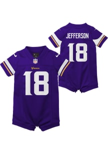 Justin Jefferson Minnesota Vikings Baby Purple Nike Home Replica Romper Football Jersey