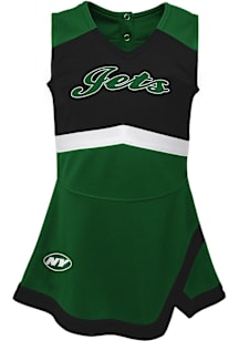 New York Jets Toddler Girls Green Cheer Captain Sets Cheer Dress