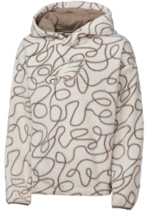 Philadelphia Eagles Girls White Extreme Long Sleeve Hooded Sweatshirt