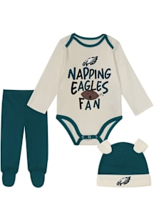 Philadelphia Eagles Infant Teal Little Champ Set Top and Bottom