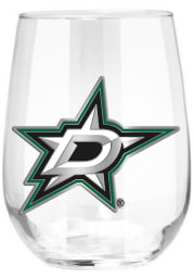 Dallas Stars 15oz Emblem Stemless Wine Glass