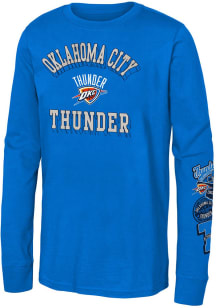 Oklahoma City Thunder Youth Blue Up My Sleeve Long Sleeve T-Shirt