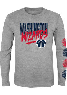 Washington Wizards Youth Grey Get Busy Long Sleeve T-Shirt