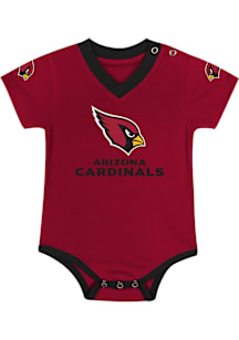 Arizona Cardinals Baby Cardinal Team Captain Short Sleeve One Piece