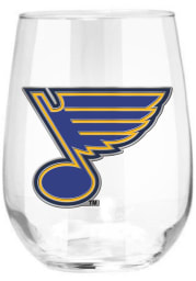 St Louis Blues 15oz Emblem Stemless Wine Glass
