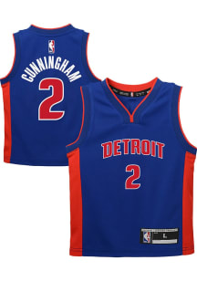 Cade Cunningham  Outer Stuff Detroit Pistons Boys Blue Replica Basketball Jersey