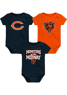 Chicago Bears Baby Navy Blue Monsters Of The Midway One Piece