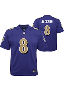 Lamar Jackson Baltimore Ravens Youth Purple Nike Alt 2 Replica Football Jersey