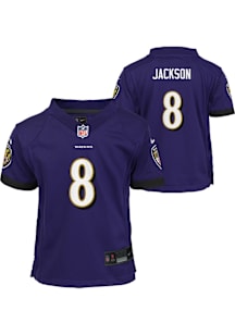 Lamar Jackson Baltimore Ravens Boys Purple Nike Home Replica Football Jersey