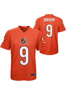 Joe Burrow  Cincinnati Bengals Boys Orange V-Neck NN Short Sleeve T-Shirt