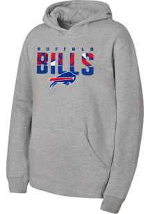 Buffalo Bills Youth Grey Gameday Long Sleeve Hoodie