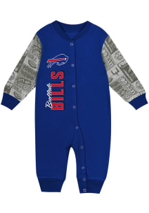 Buffalo Bills Baby Blue Playbook Long Sleeve One Piece