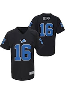 Jared Goff Detroit Lions Youth Black V-Neck NN Player Tee
