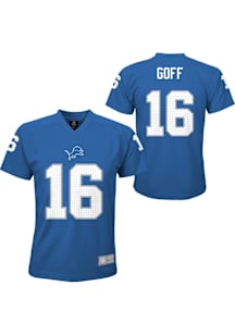 Jared Goff  Detroit Lions Boys Blue V-Neck NN Short Sleeve T-Shirt