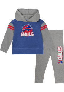 Buffalo Bills Toddler Girls Club House Top and Bottom Set Blue