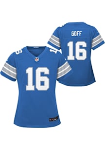 Jared Goff Detroit Lions Girls Blue Nike Home Replica Football Jersey