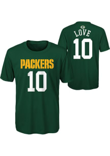 Jordan Love Green Bay Packers Youth Green NN Perf Player Tee