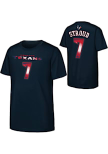 CJ Stroud Houston Texans Youth Navy Blue Thermal NN Player Tee