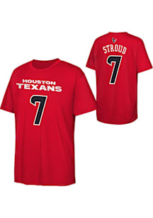 CJ Stroud Houston Texans Youth Red NN Perf Performance Player Tee