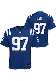 Laiatu Latu Indianapolis Colts Youth Blue Nike Home Replica Football Jersey