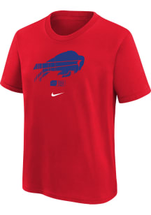 Nike Buffalo Bills Youth Red Nike Faded Essential Short Sleeve T-Shirt