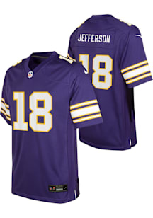 Justin Jefferson Minnesota Vikings Youth Purple Nike Alt Replica Football Jersey