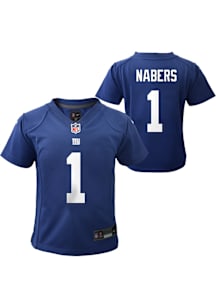 Malik Nabers New York Giants Toddler Blue Nike Home Replica Football Jersey