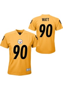 TJ Watt Pittsburgh Steelers Youth Gold V-Neck NN Player Tee