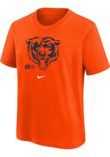 Nike Chicago Bears Youth Orange Nike Faded Essential Short Sleeve T-Shirt