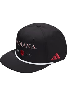 Indiana Hoosiers Adidas SEASONAL ROPE ADJ Mens Snapback - Black