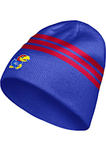 Adidas Kansas Jayhawks Blue LR BEANIE Mens Knit Hat