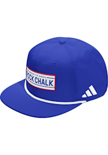 Adidas Kansas Jayhawks Blue LR ROPE ADJ CAP Mens Snapback Hat