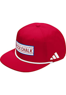 Adidas Kansas Jayhawks Red LR ROPE ADJ CAP Mens Snapback Hat
