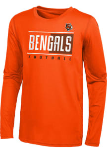 Cincinnati Bengals Youth Orange Pumped Up Long Sleeve T-Shirt