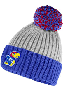 Adidas Kansas Jayhawks Grey RIB BEANIE Mens Knit Hat