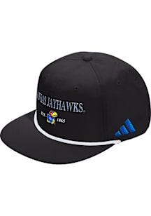 Adidas Kansas Jayhawks Black SEASONAL ROPE ADJ Mens Snapback Hat