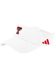 Adidas Texas Tech Red Raiders Mens White TEAM VISOR Adjustable Visor
