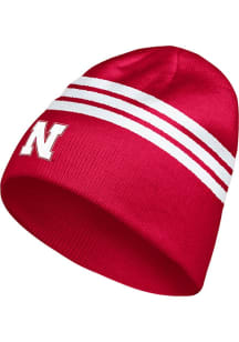 Nebraska Cornhuskers Adidas LR BEANIE Mens Knit Hat - Red