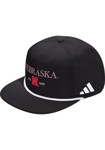 Nebraska Cornhuskers Adidas SEASONAL ROPE ADJ Mens Snapback - Black