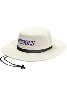Washington Huskies Adidas WIDE BRIM HAT Mens Bucket Hat - Tan