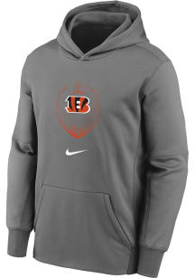 Nike Cincinnati Bengals Youth Grey Nike Legend Icon Long Sleeve Hoodie