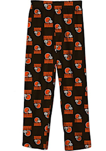 Cleveland Browns Youth Brown All Over Printed Sleep Pants