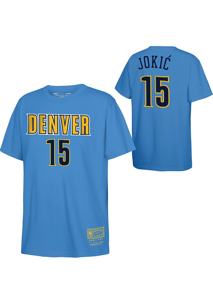 Nikola Jokic Denver Nuggets Youth LIGHT BLUE Retro NN Short Sleeve